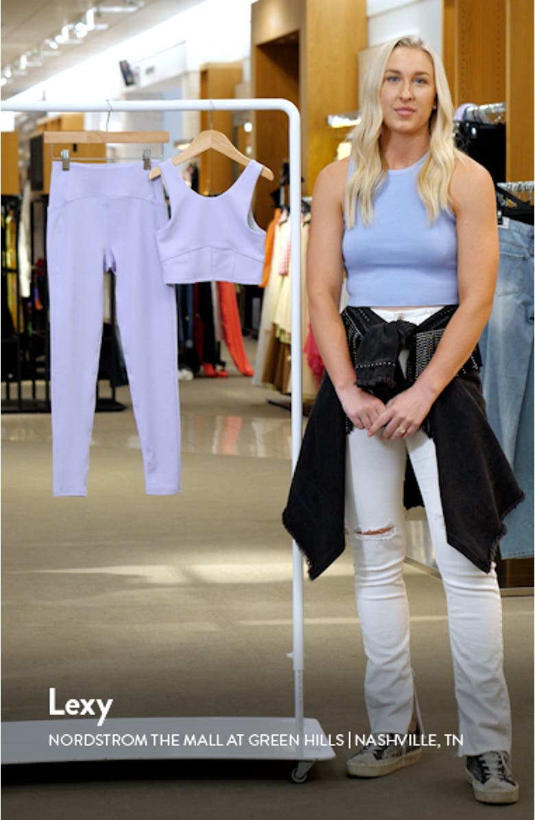 Kids' Luxe Rib Sports Bra & Pocket Leggings Set, sales video thumbnail