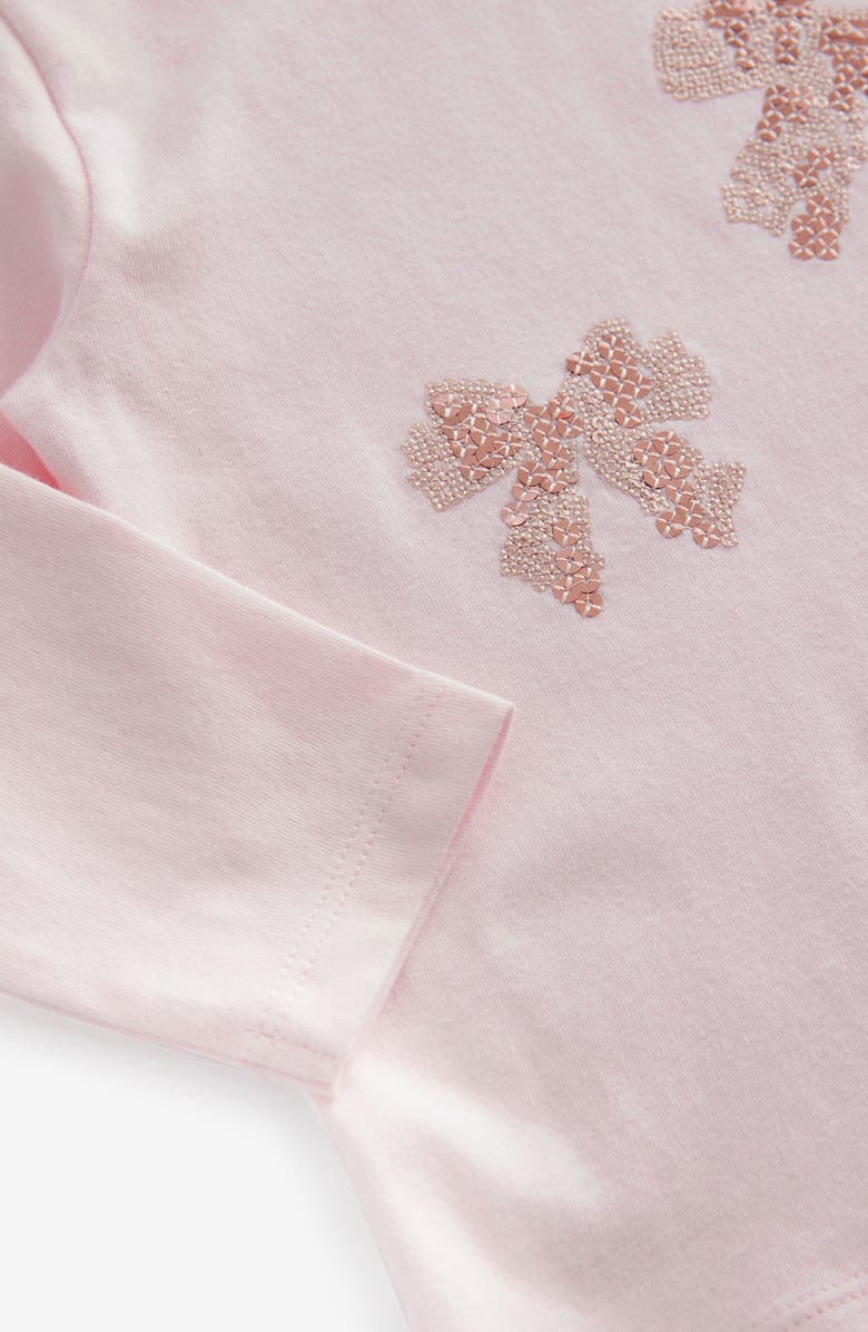 NEXT Kids' Sequin Bow T-Shirt, Alternate, color, 