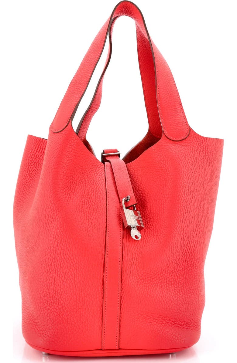 Pre-Owned Hermes Picotin Lock Bag Clemence GM, Main, color, Rose Jaipur