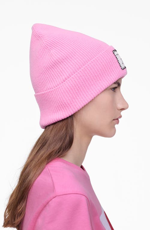Marc Jacobs Joy Wool Blend Beanie In Pink