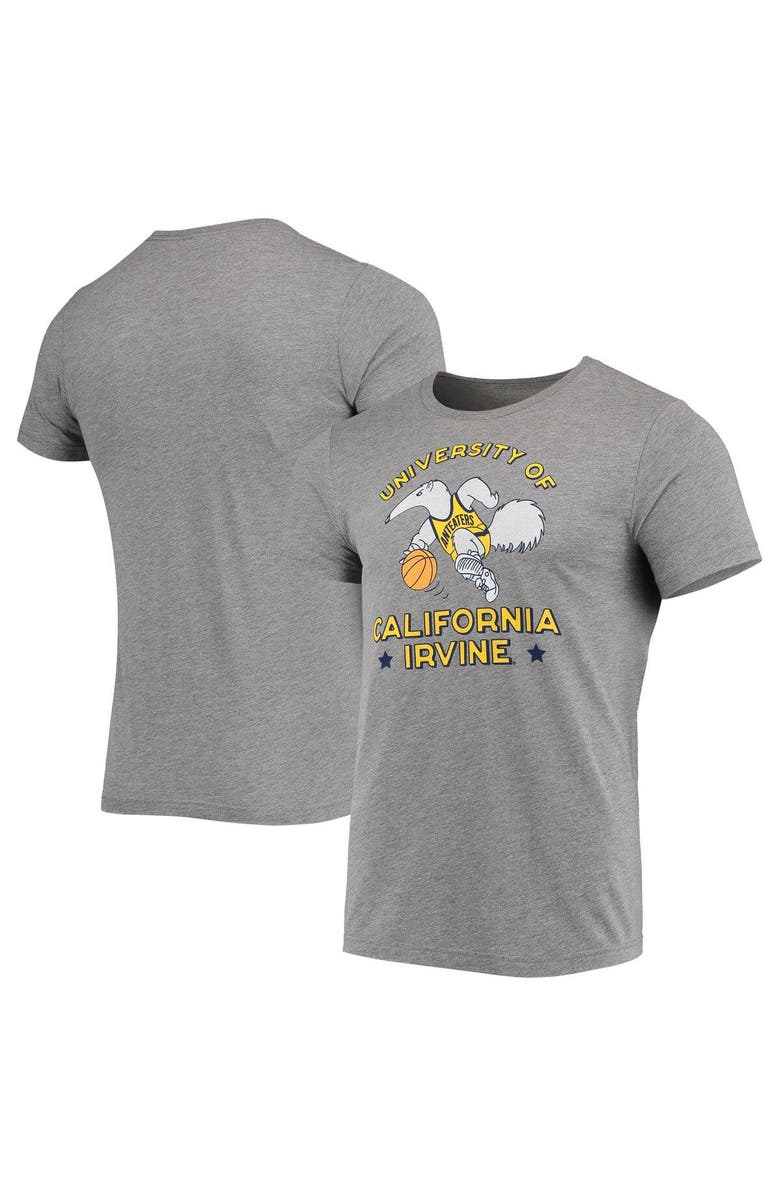 HOMEFIELD Men's Homefield Gray UC Irvine Anteaters Vintage Basketball T-Shirt, Main, color, 