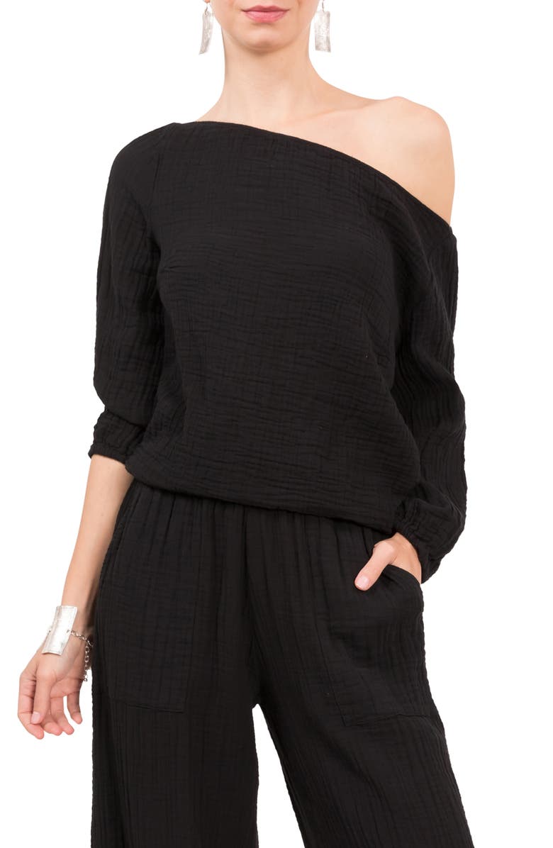 Everyday Ritual Penny Off the Shoulder Lounge Top, Main, color, 