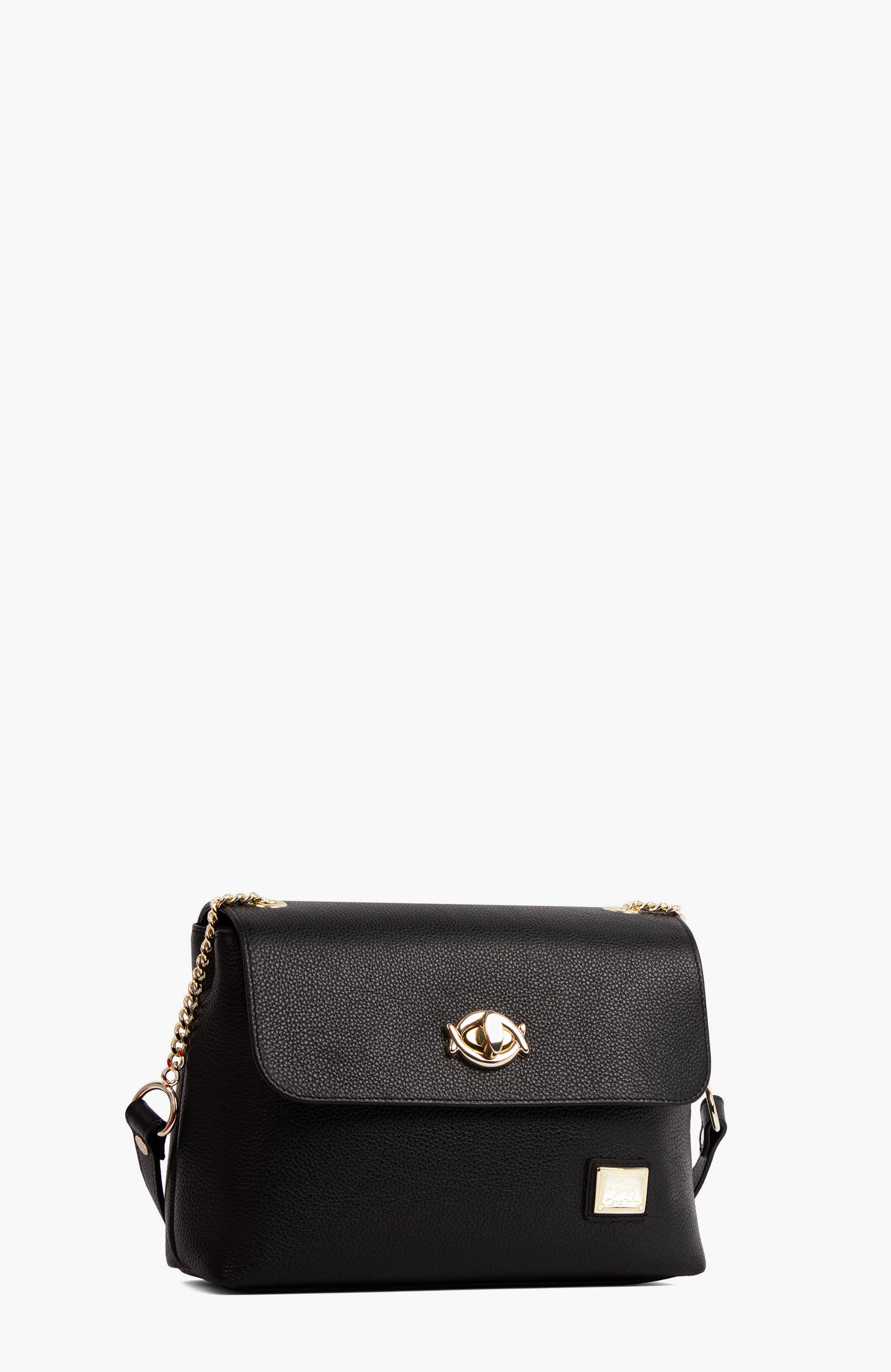 Muse 570 Pebbled Leather Shoulder Bag, Alternate, color, Black