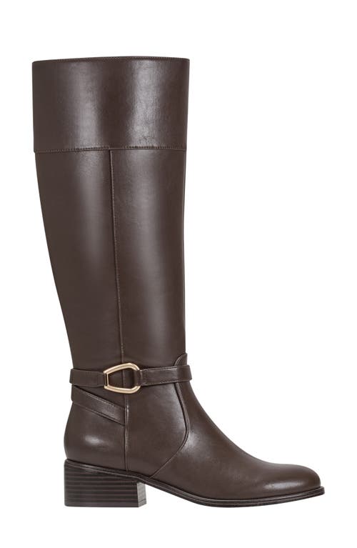 Bandolino Womens Dennie Knee High Riding Boots Regular Wide Calf In Brown
