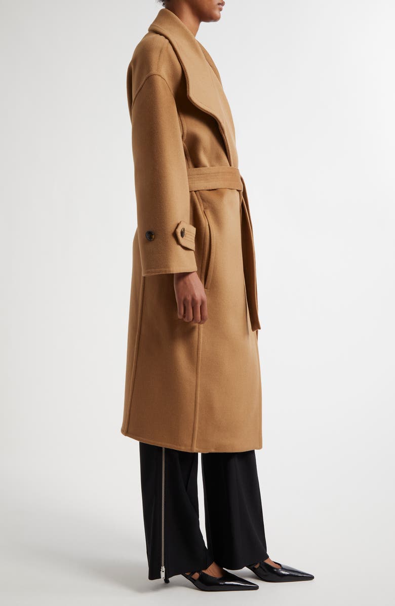 Reiss Atelier Evelyn Wool & Cashmere Double Face Wrap Coat, Alternate, color, 