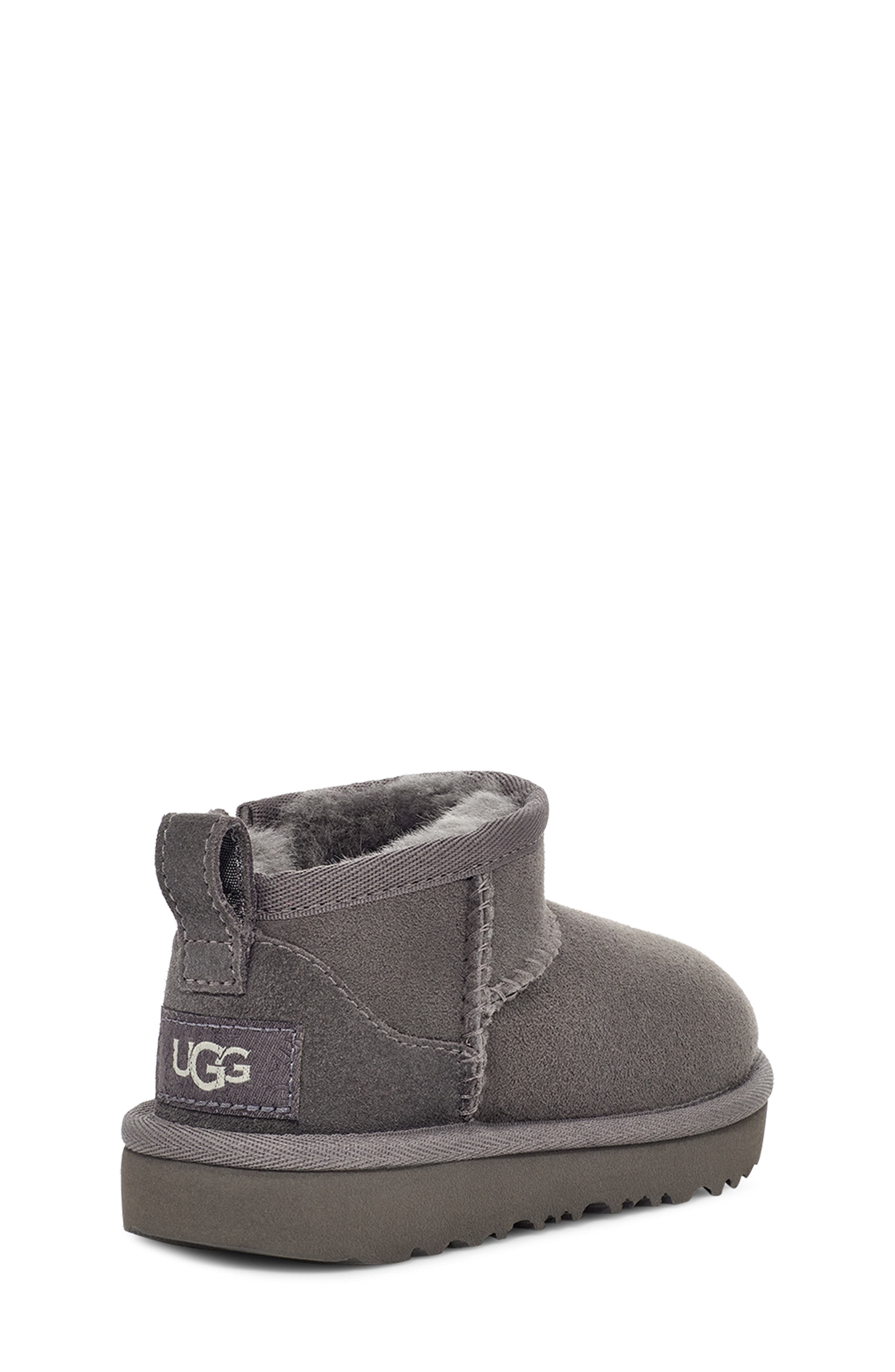 Kids' Classic Ultra Mini Water Resistant Boot, Alternate, color, GREY