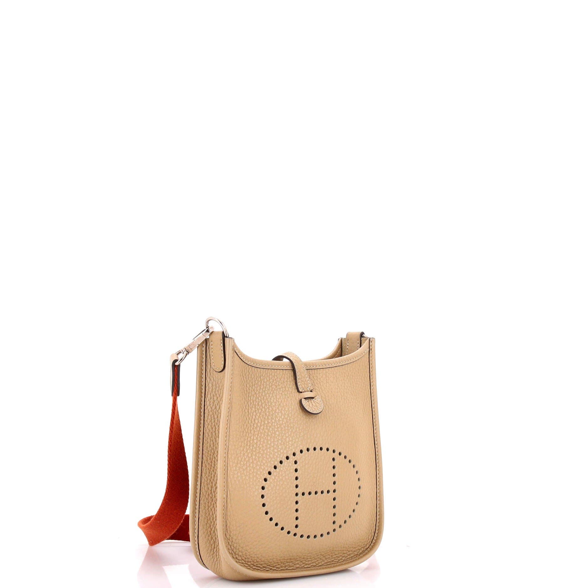 Pre-Owned Hermes Evelyne Bag Gen III Clemence TPM, Alternate, color, Trench