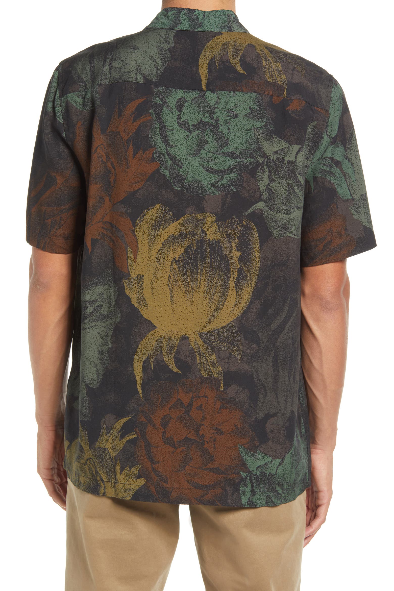 Water Main Laying Machine Wood Wood Thor Short Sleeve Button-Up Shirt (Men) | Nordstromrack