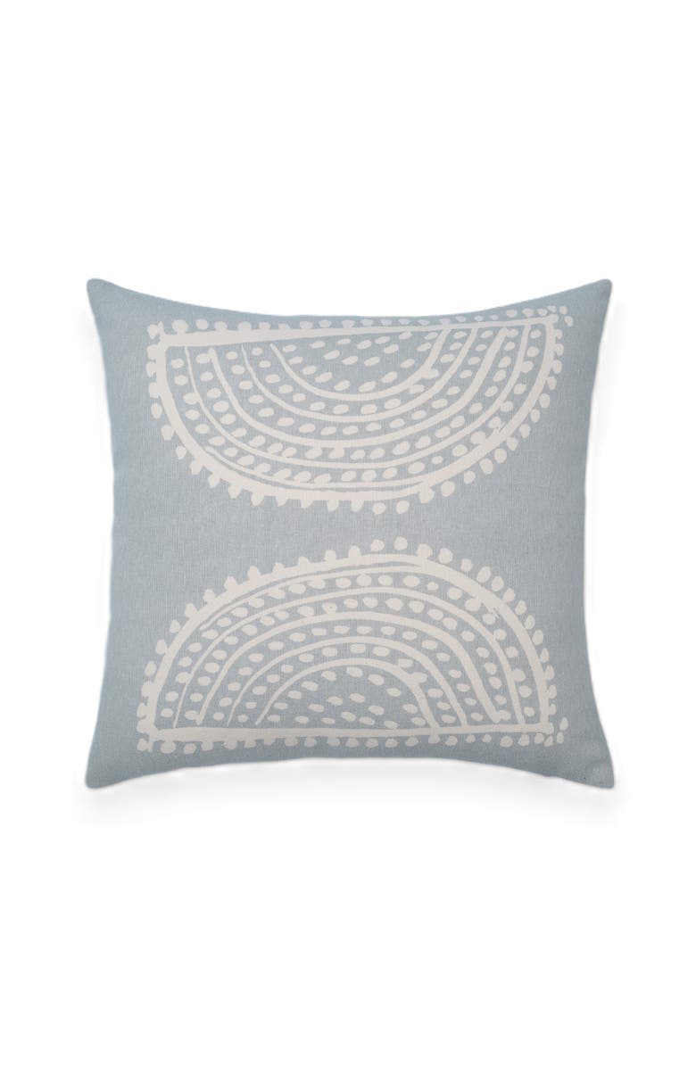 Naki & Ssam Radiance handcrafted Sunburst print pillow cover, Alternate, color, Patriot Blue