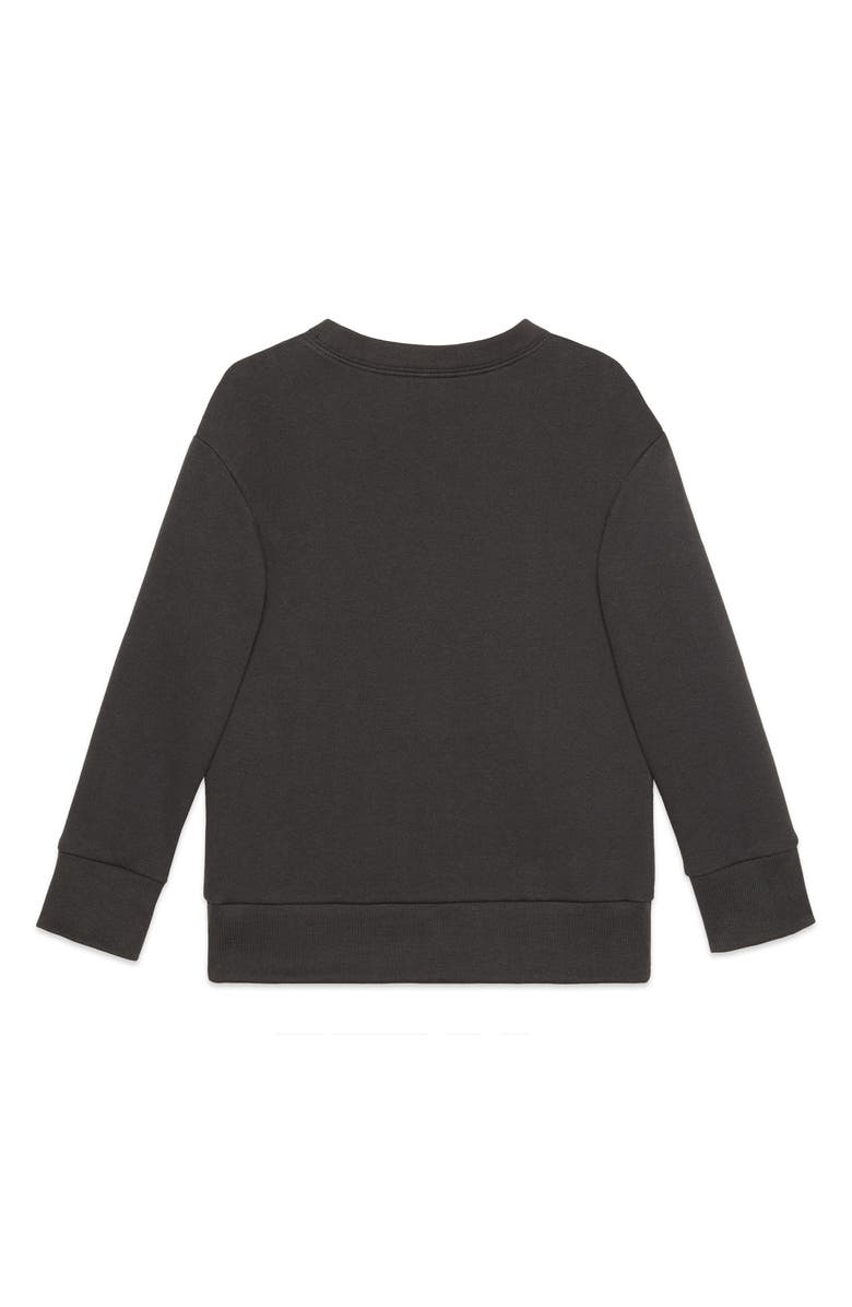 Gucci Tennis Logo Embroidered Cotton Sweatshirt, Alternate, color, 