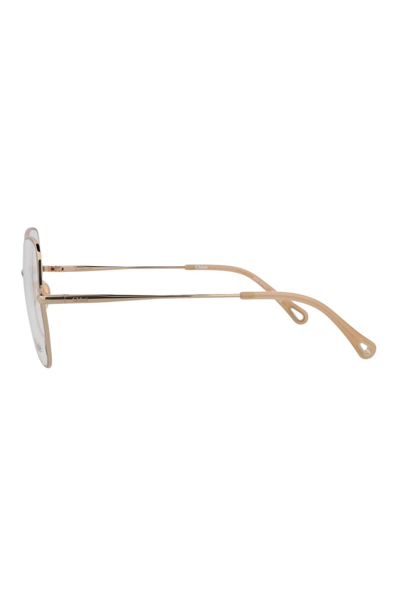 Core 56mm Cat Eye Optical Glasses, Alternate, color, GOLD GOLD TRANSPARENT