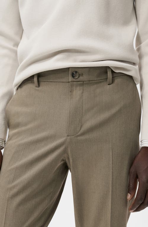 Mango Bologna Slim Fit Stretch Pants In Animal Print