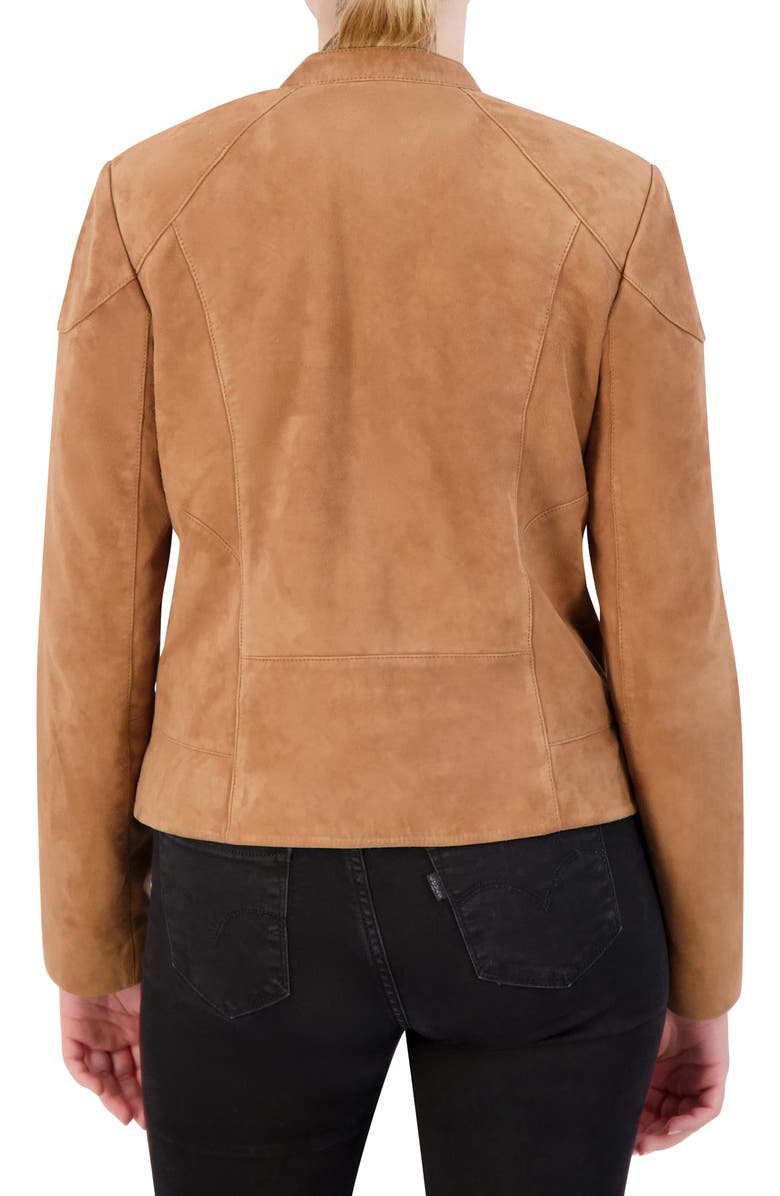 Cole Haan Signature Suede Bomber Jacket, Alternate, color, 
