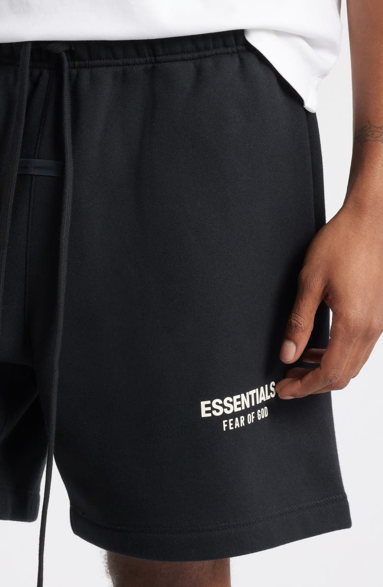 Fear of God Essentials Classic Cotton Blend Fleece Soccer Sweat Shorts, Alternate, color, 