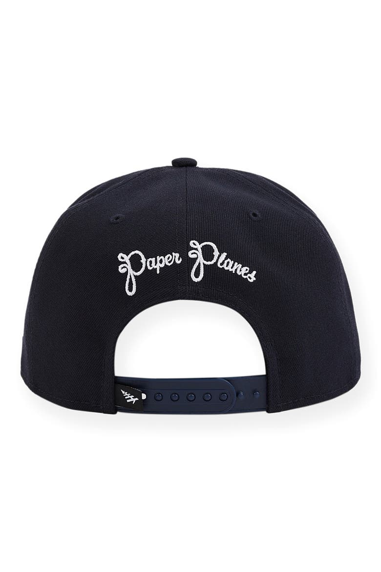 P Logo 9FIFTY Twill Snapback Cap, Alternate, color, NAVY