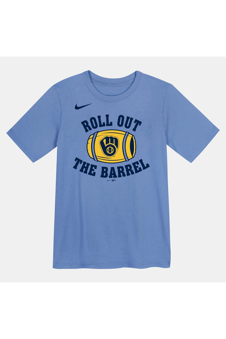 Preschool Nike Blue Milwaukee Brewers Hometown Local Collection T-Shirt, Main, color, Blue