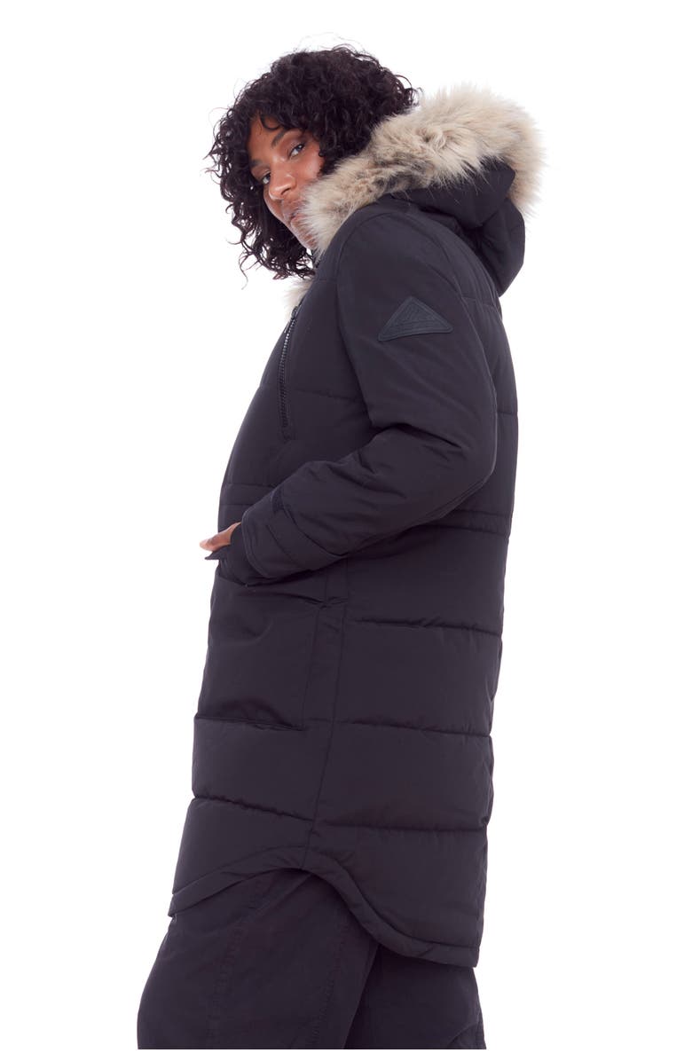 Alpine North UKON - Vegan Down Drawstring Winter Parka, Alternate, color, Black