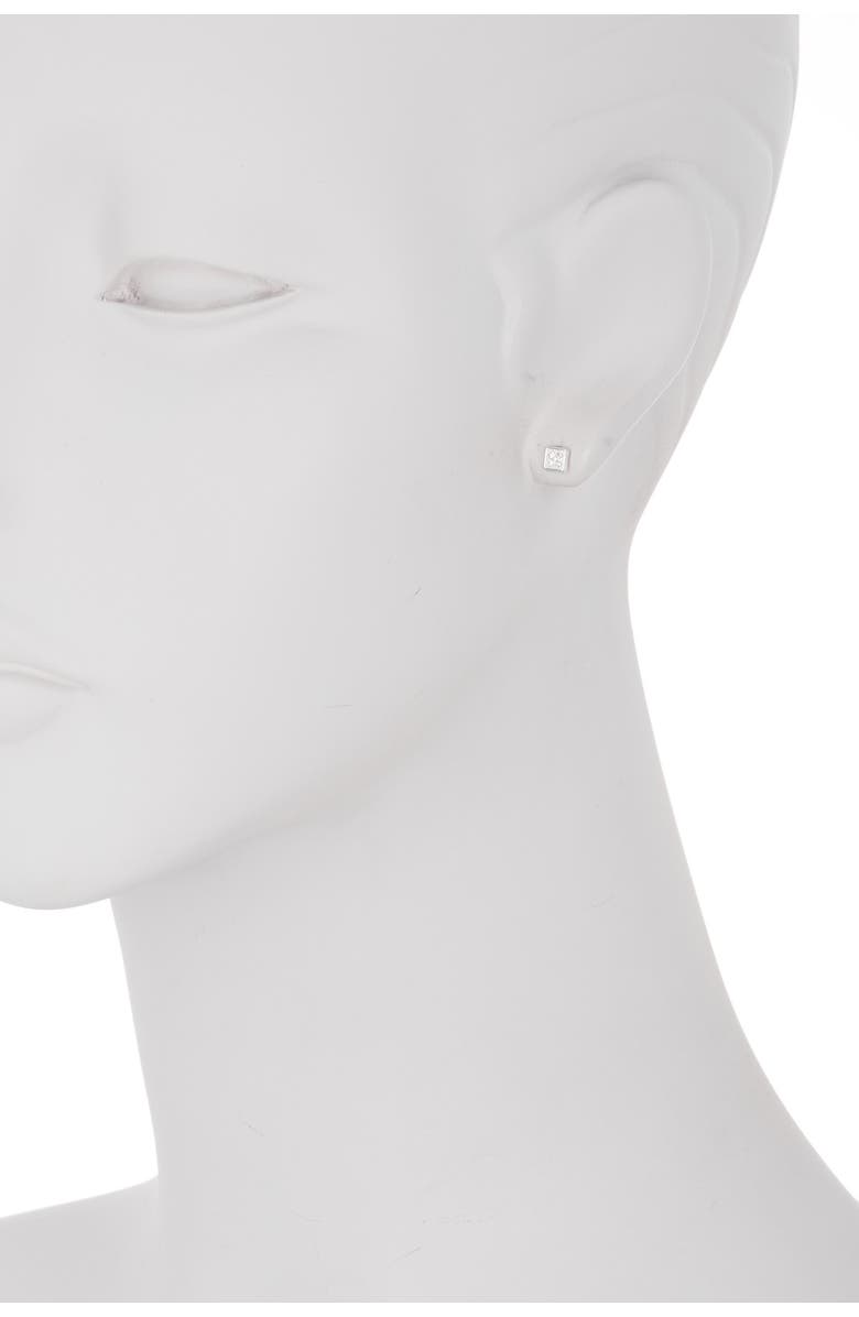 Bony Levy 18K White Gold Square Petite Diamond Stud Earrings - 0.04 ctw, Alternate, color, 