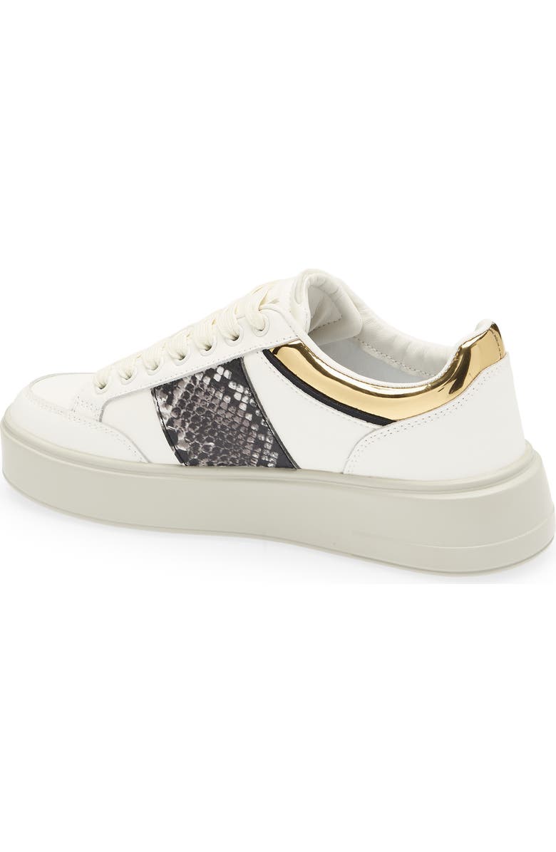 Roberto Cavalli Logo Hardware Low Top Sneaker, Alternate, color, White