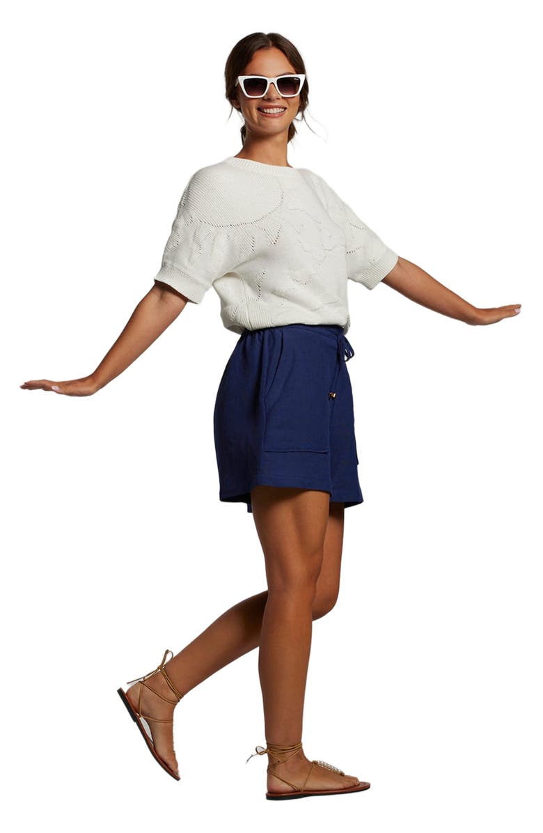 Tori Richard Sun Jacquard Soleil Sweater, Alternate, color, Ivory