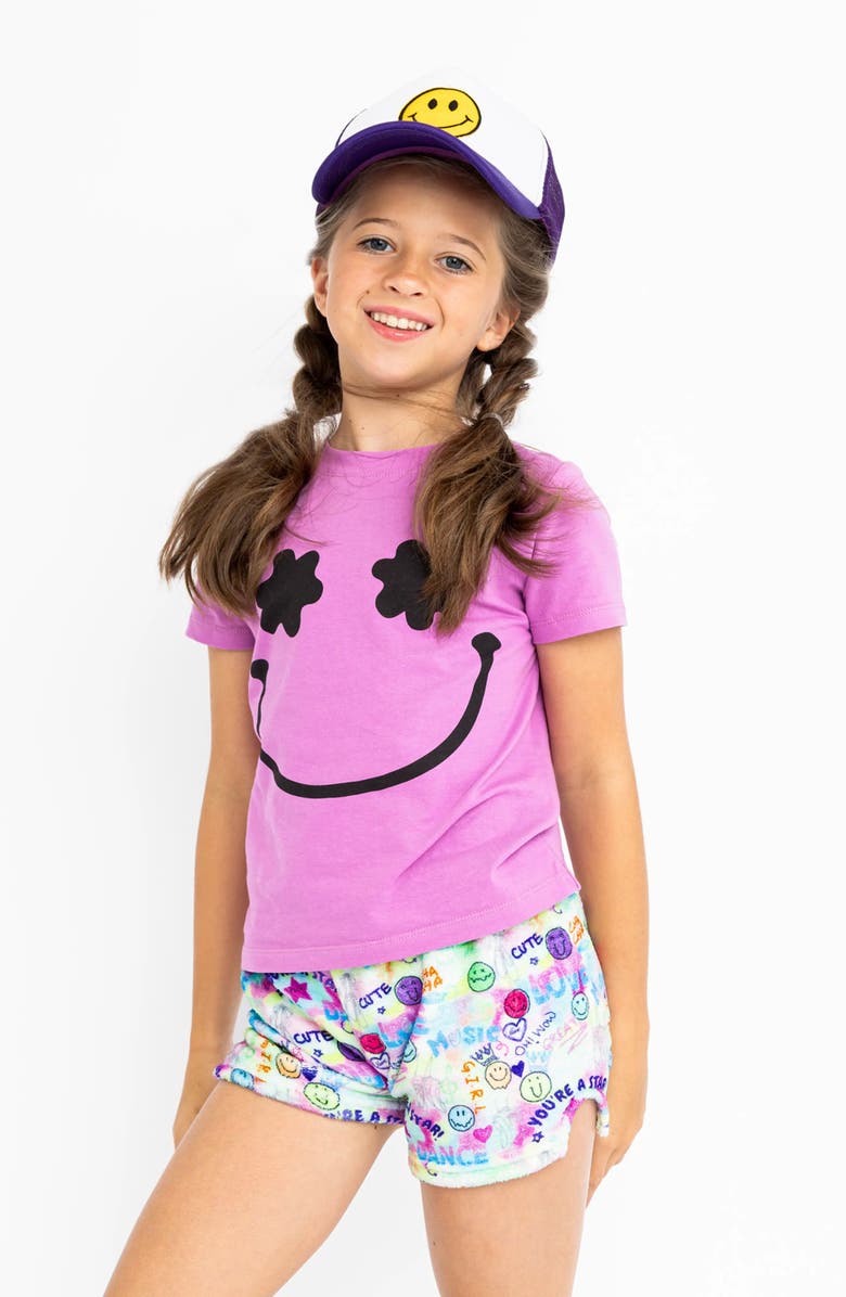 Preppy Goose Let's Dance Plush Lounge Shorts, Main, color, Multicolor