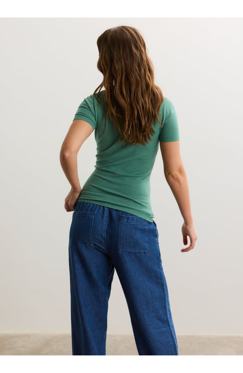 HATCH Collection The Softsculpt Knit Maternity Tee, Alternate, color, Juniper