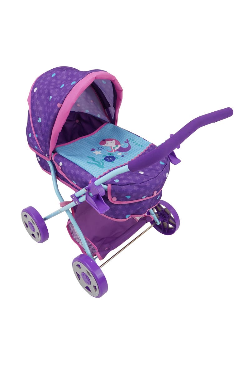 Mermaid Doll Pram, Alternate, color, Multicolored