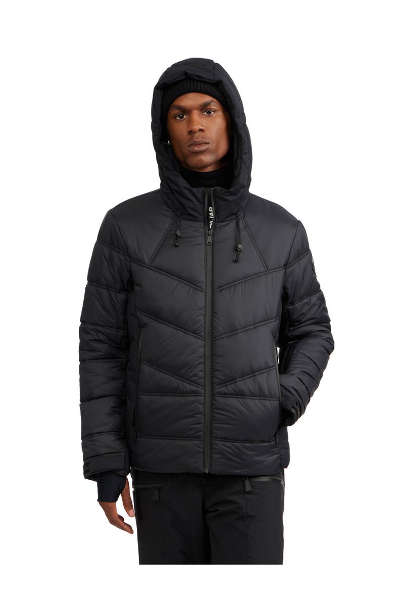 Pajar Thebe Mixed Media Ski Jacket with Fixed Hood, Main, color, 