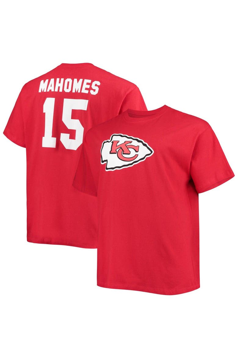 Men's Fanatics Branded Patrick Mahomes Red Kansas City Chiefs Big & Tall Player Name & Number T-Shirt, Main, color, Red