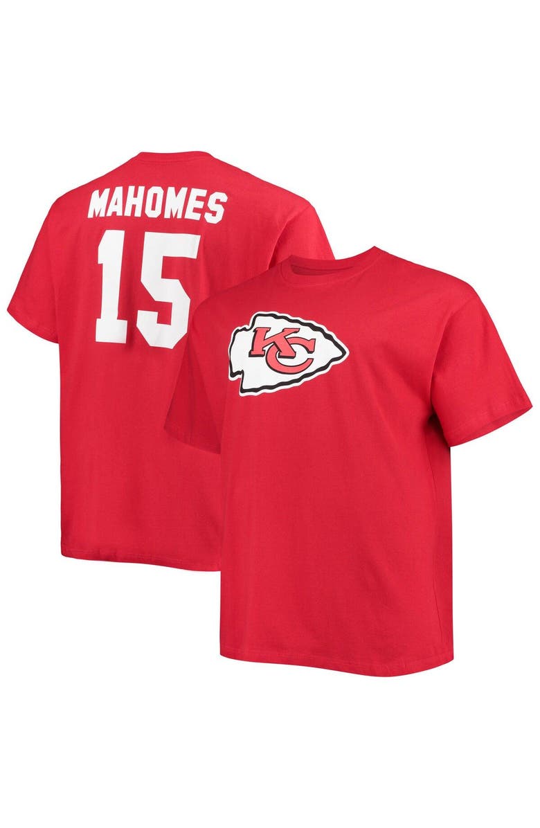 FANATICS Men's Fanatics Branded Patrick Mahomes Red Kansas City Chiefs Big & Tall Player Name & Number T-Shirt, Main, color, Red