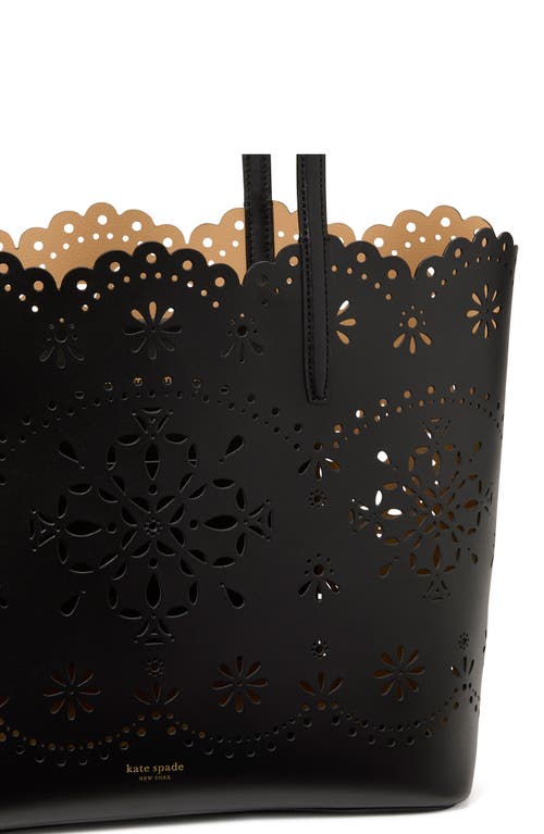 Kate Spade New York Do It All Spade Floral Perforated Leather Tote