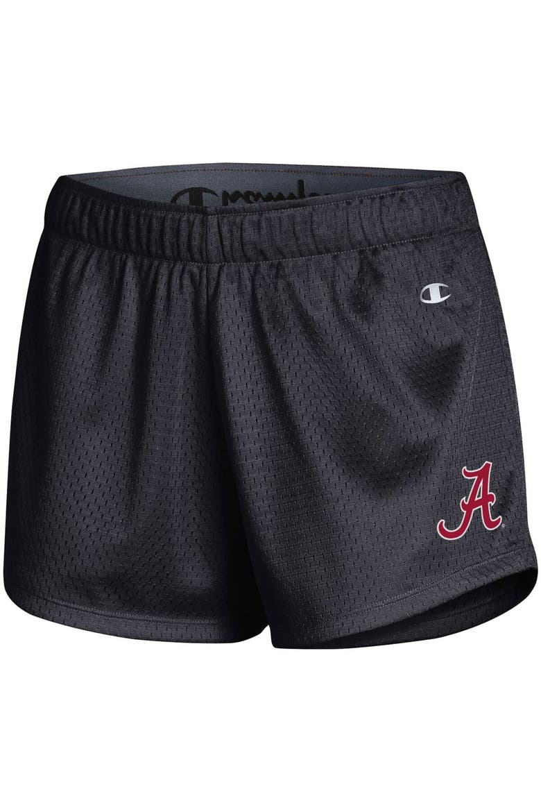 Women's Champion Black Alabama Crimson Tide Mesh Shorts, Alternate, color, Black