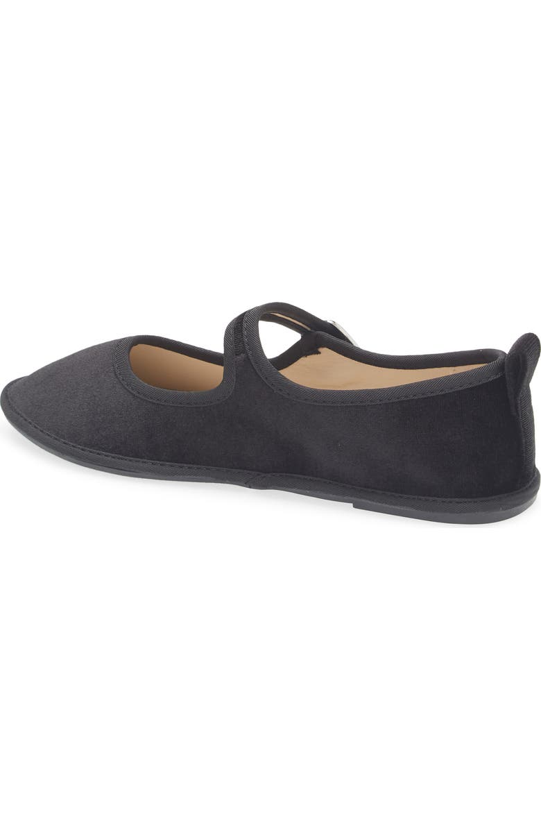 Tahari Velvet Mary Jane Flat, Alternate, color,