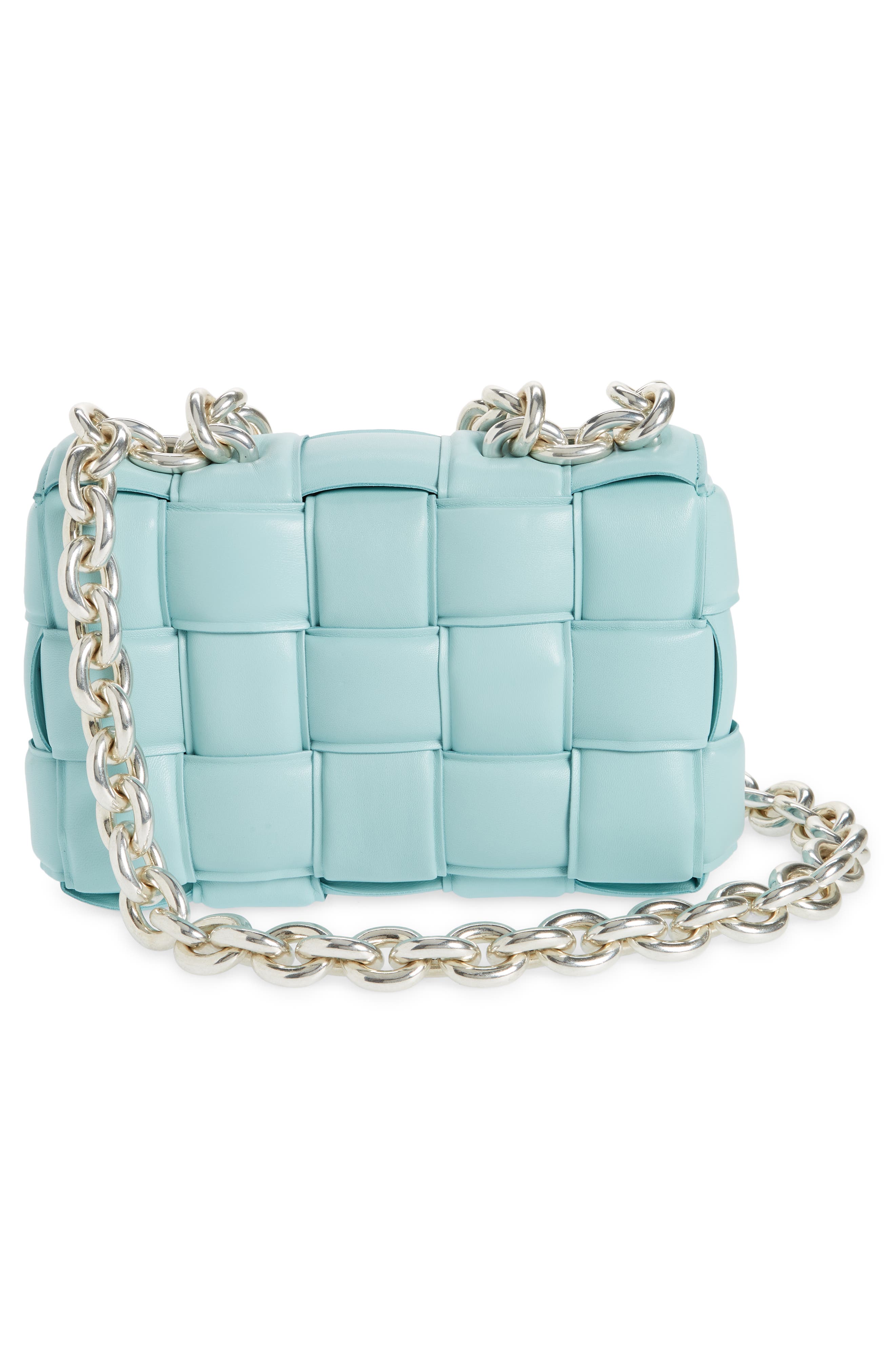 Bottega Veneta The Chain Cassette Bag, Alternate, color, Spearmint/ Silver