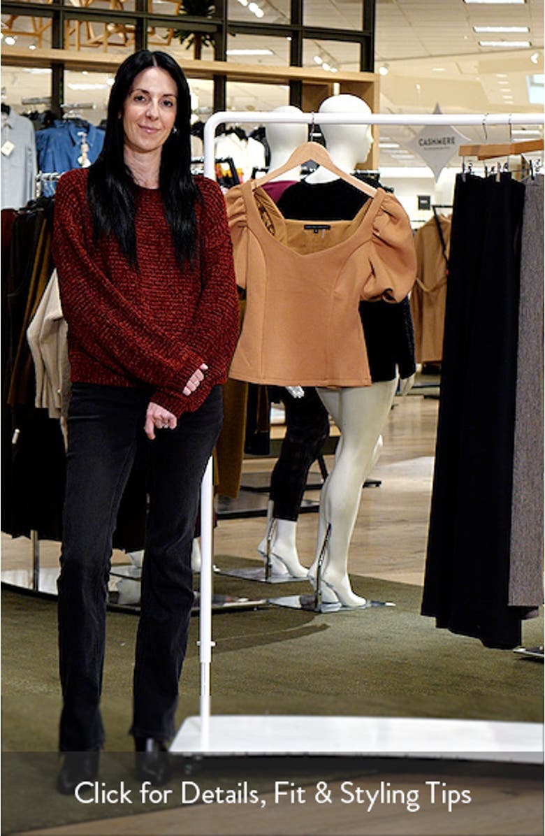 Scuba Knit Puff Sleeve Top, sales video thumbnail