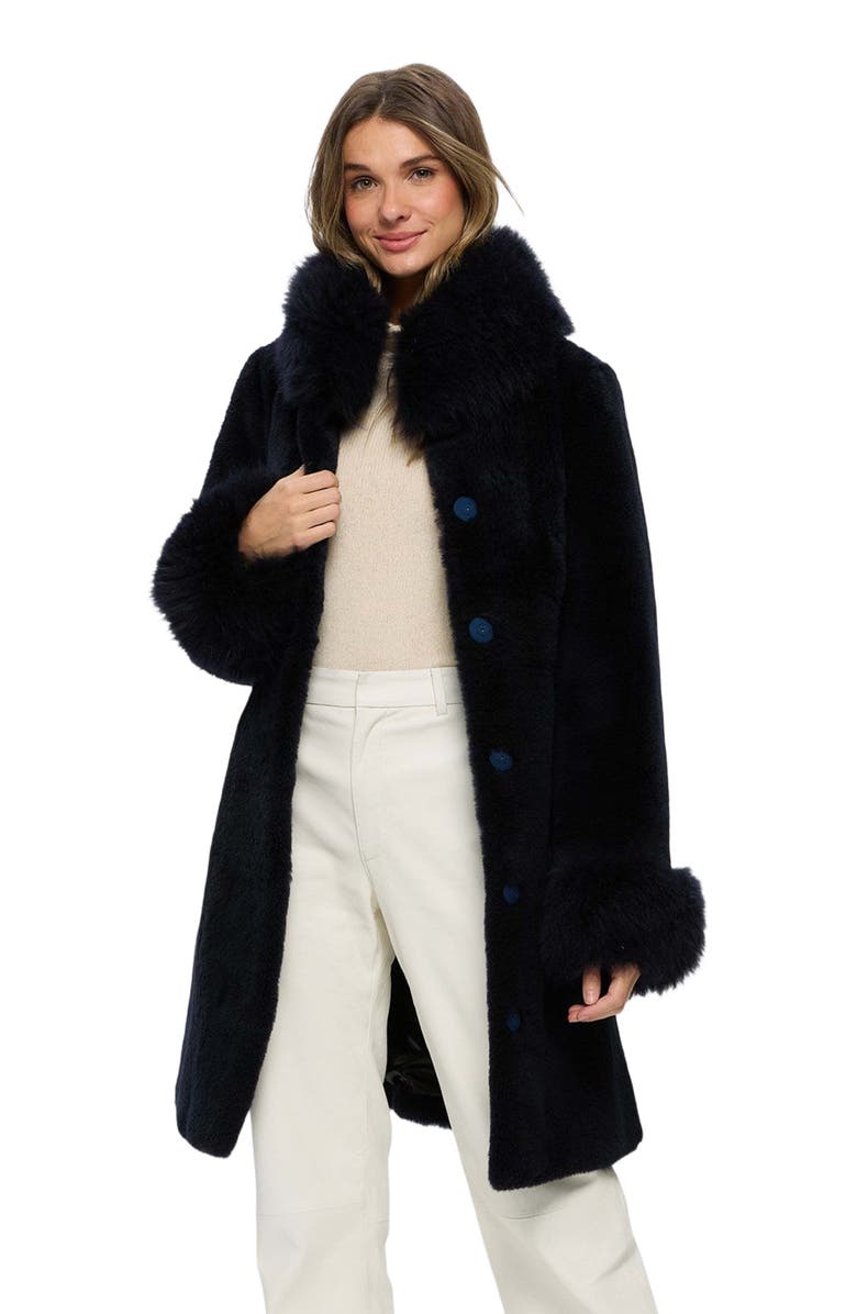 GORSKI Sheared Cashmere Goat Stroller, Alternate, color, Dark Blue