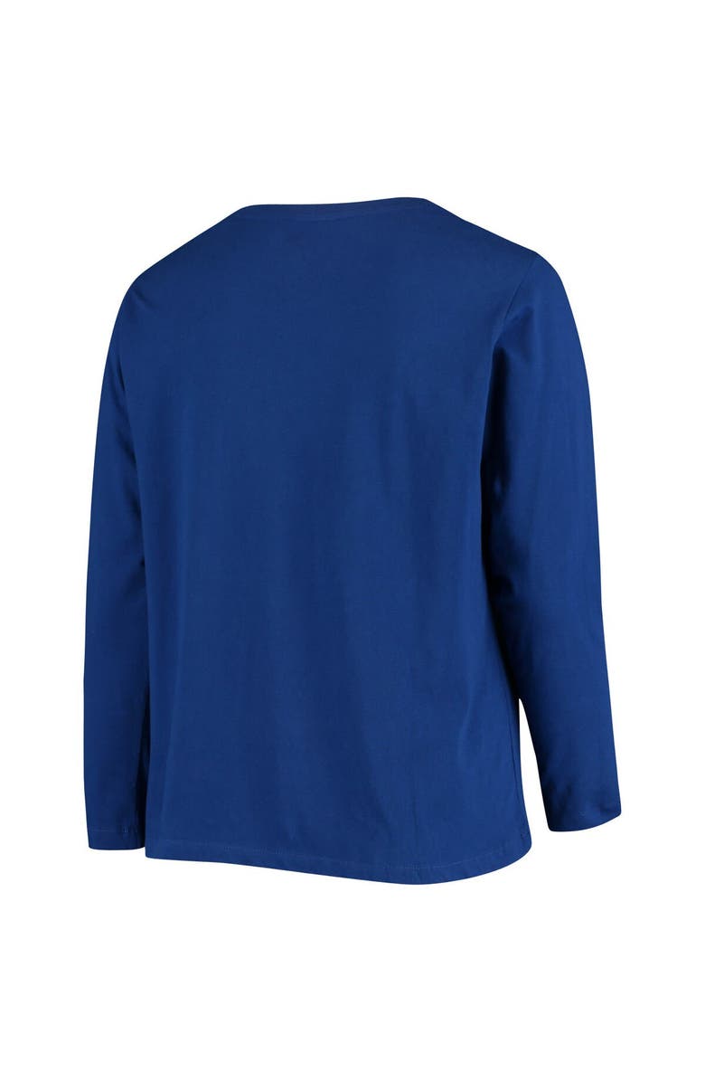 FANATICS Women's Fanatics Branded Royal Los Angeles Rams Plus Size Primary Logo Long Sleeve T-Shirt, Alternate, color, Royal