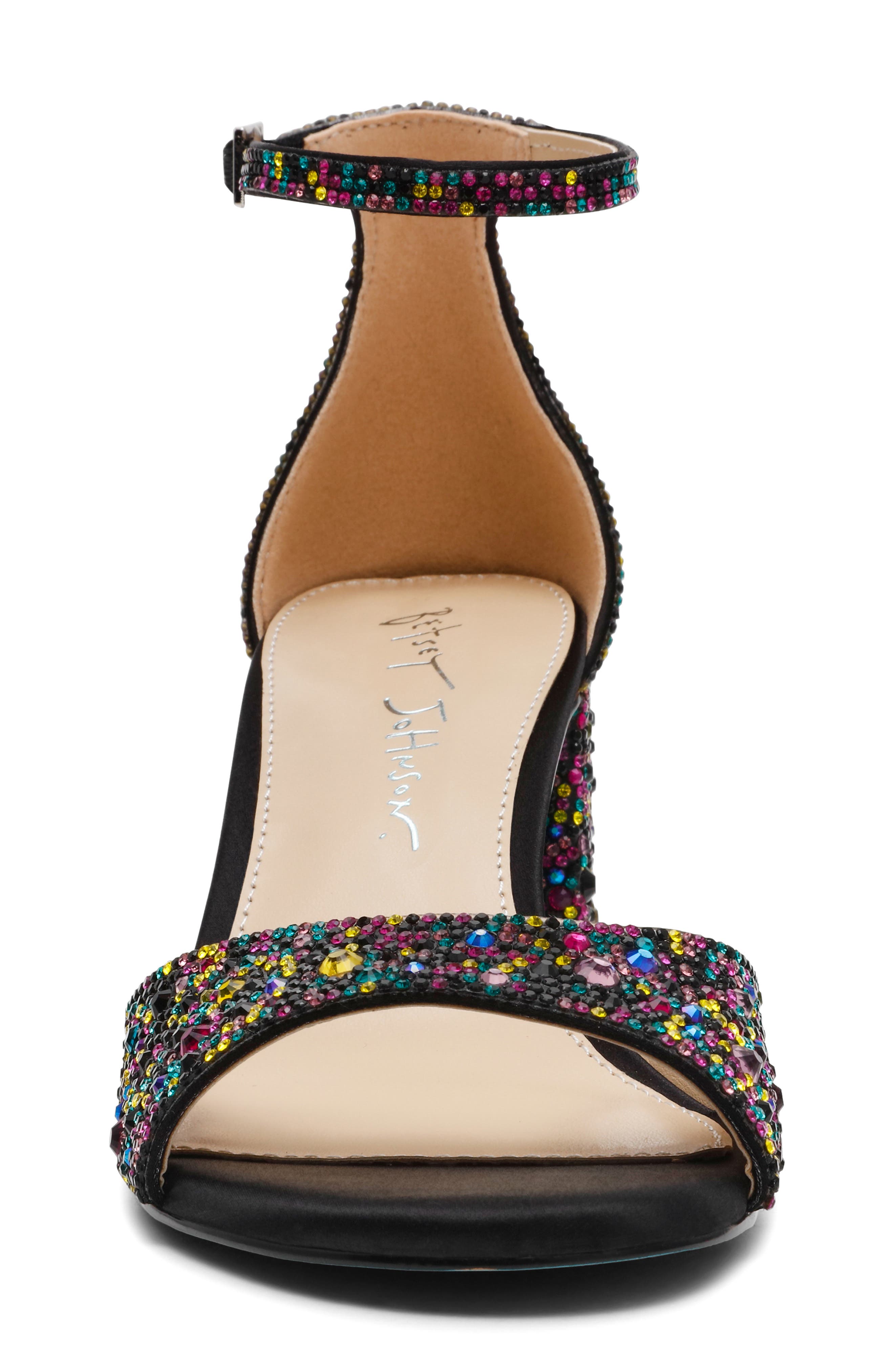 Betsey Johnson Kami Sandal, Alternate, color, Black Multi