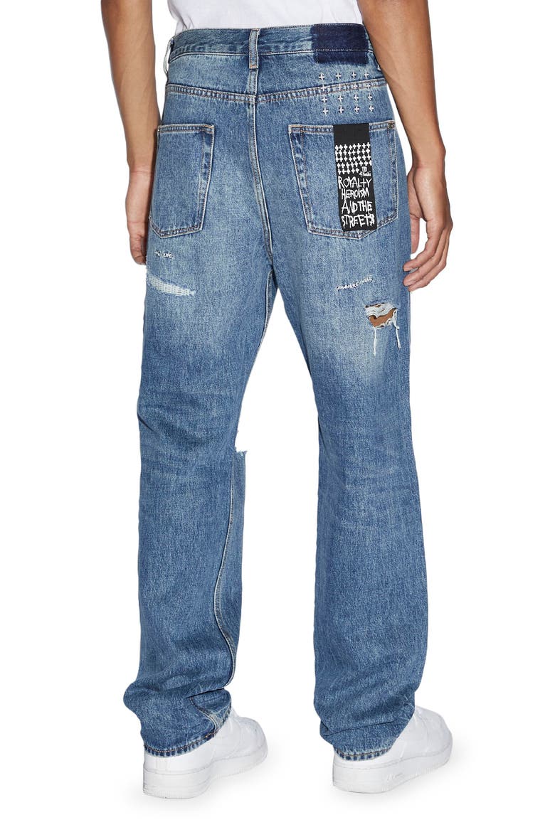 Anti K Ekstatik Straight Leg Jeans, Alternate, color, DENIM