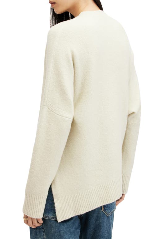 Allsaints Lock Crew Neck Asymmetric Sweater