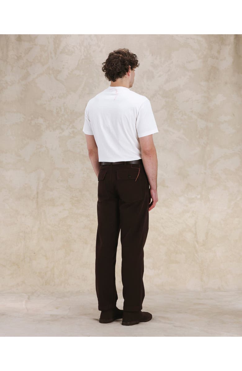 Fortela Newfatigue Moleskin Fatigue Trousers, Alternate, color, Dark Brown