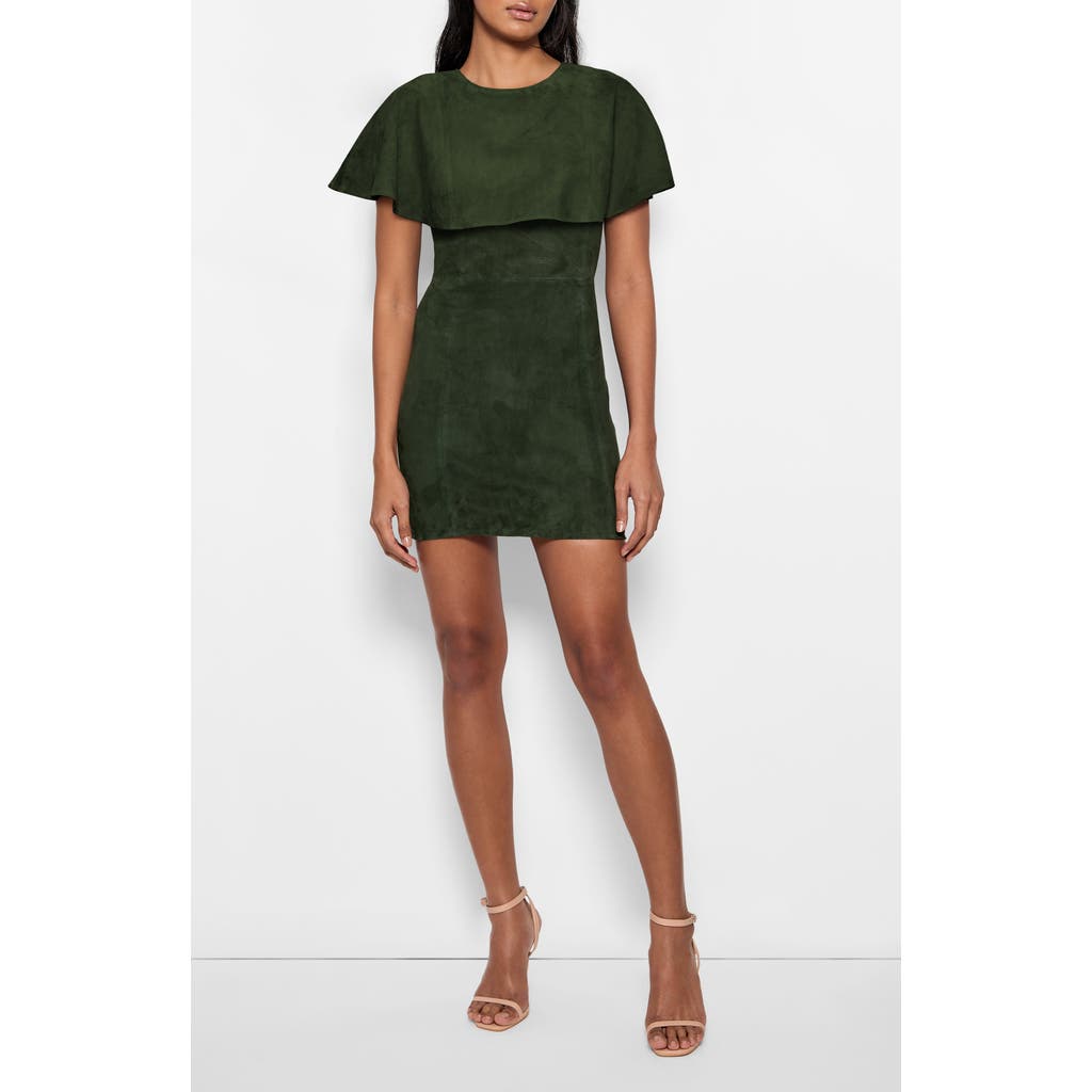 As By Df Selene Stretch Suede Dress In Green