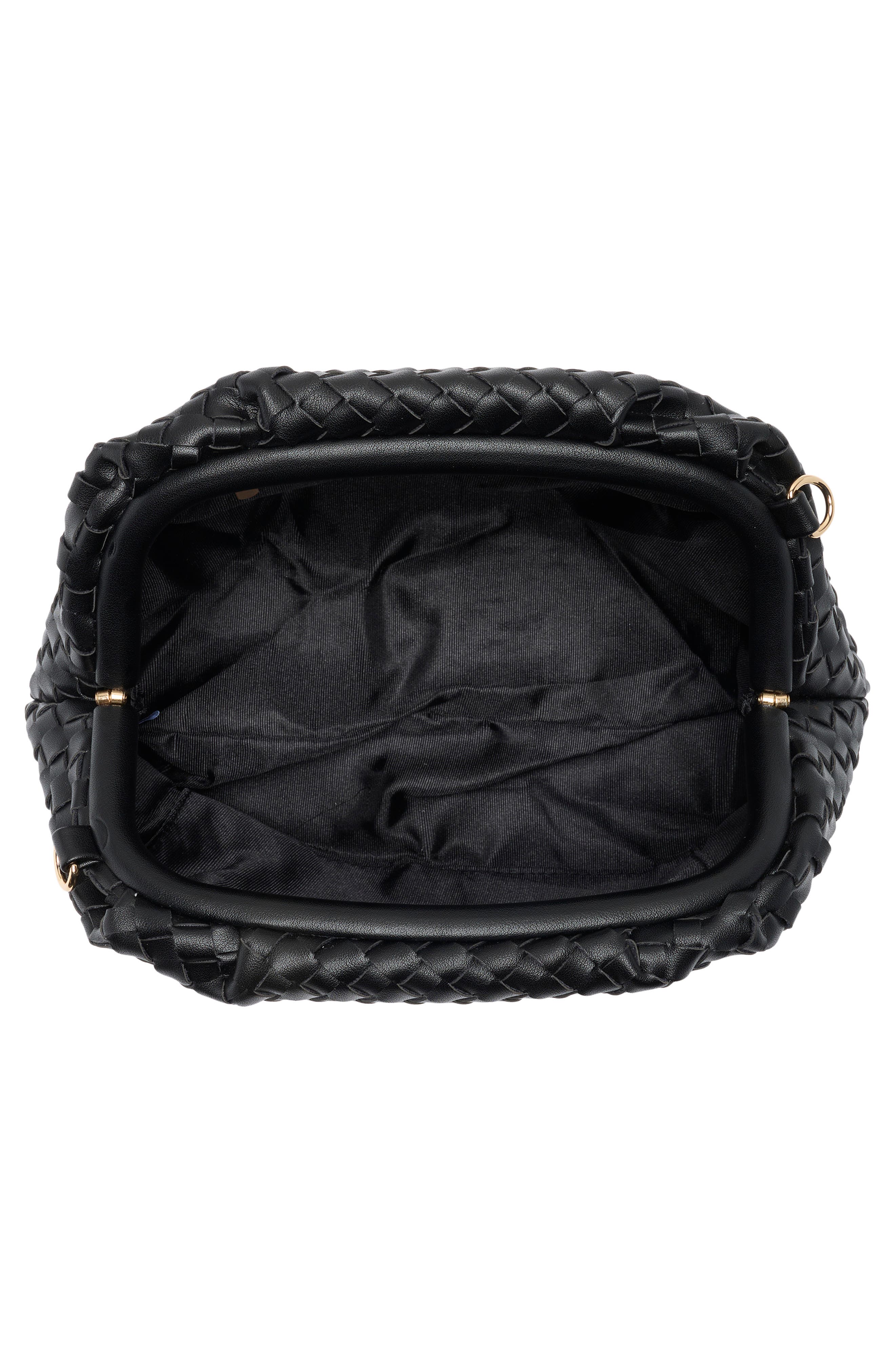 URBAN EXPRESSIONS HANDBAGS Woven Clutch, Alternate, color, Black