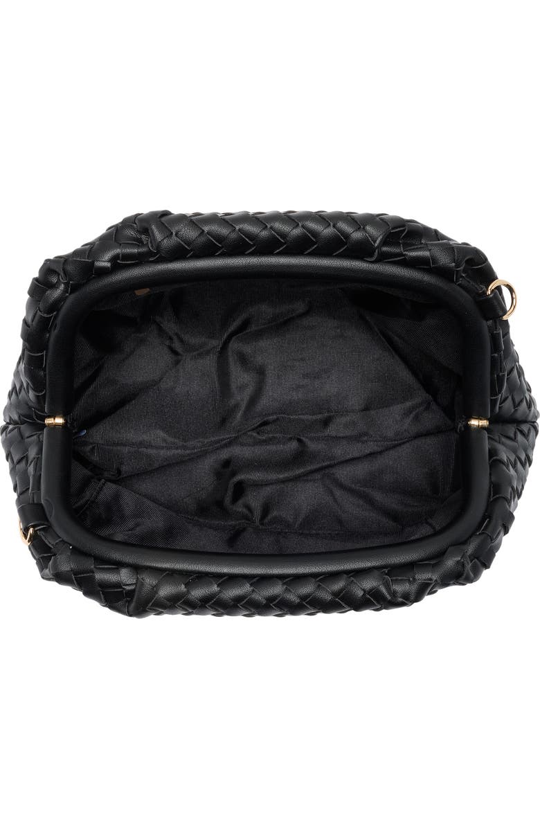 URBAN EXPRESSIONS HANDBAGS Woven Clutch, Alternate, color, Black