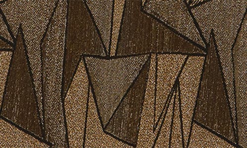 Vince Camuto Geo Metallic Knit Cap Sleeve Dress In Multi