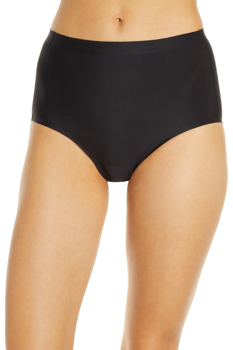Essential High Waist Panties, Main, color, BLACK