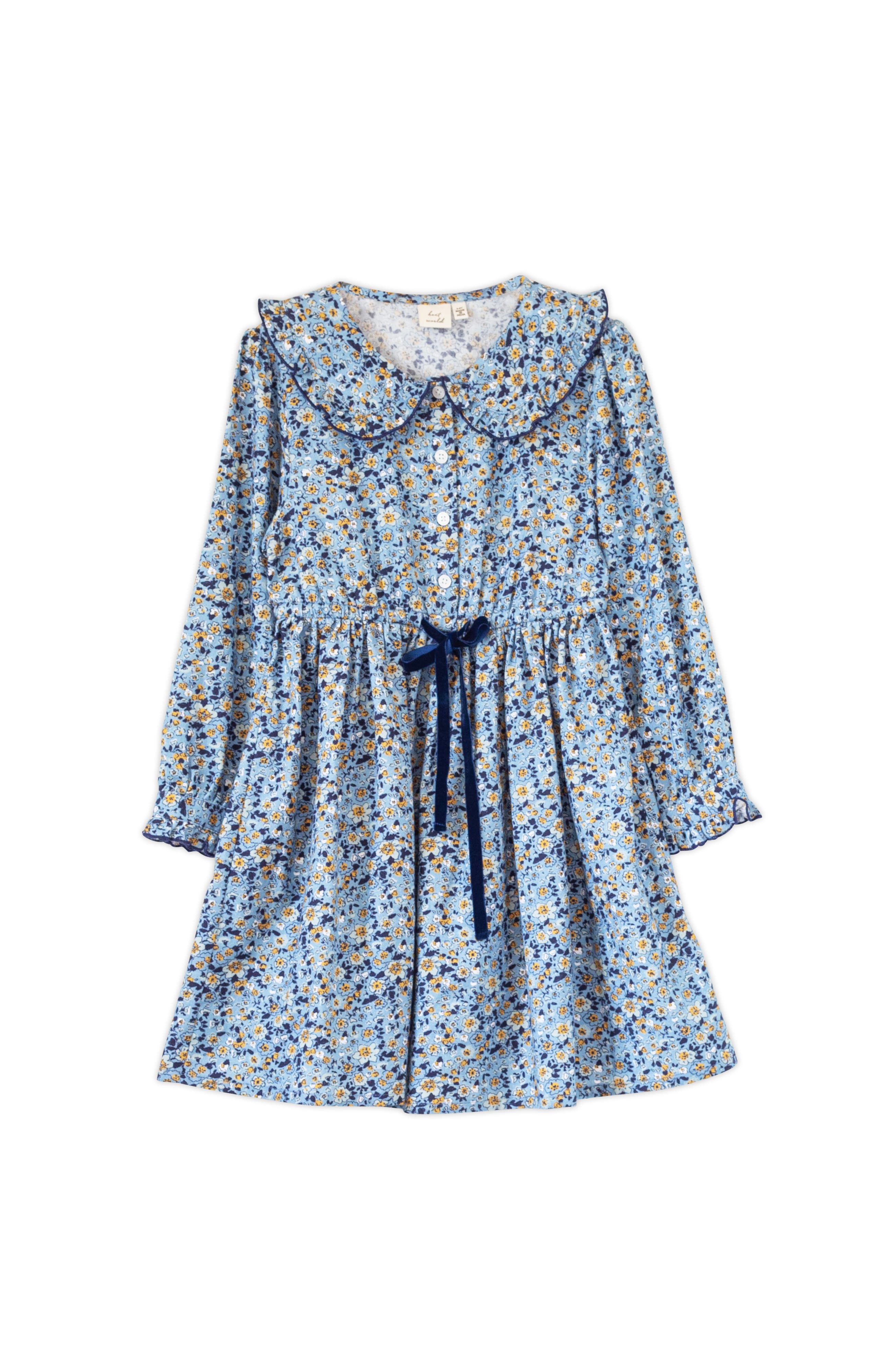 selected Blue and Mustard