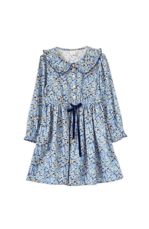 Little Kid Adelaide Velvet Tie Dress