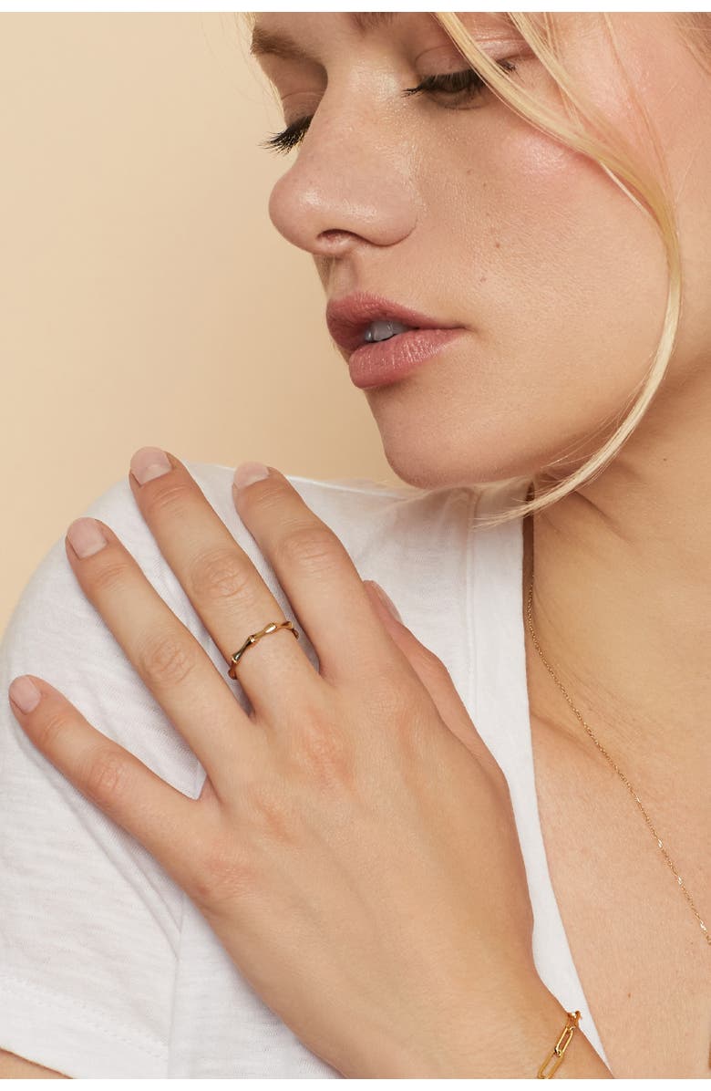 Oradina 14K Rose Gold Amalfi Ring, Alternate, color, Rose Gold