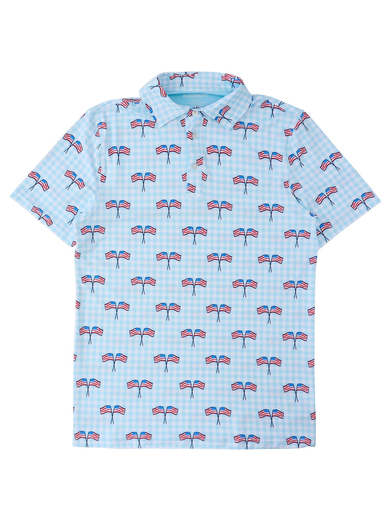 Blue Patriotic Gingham